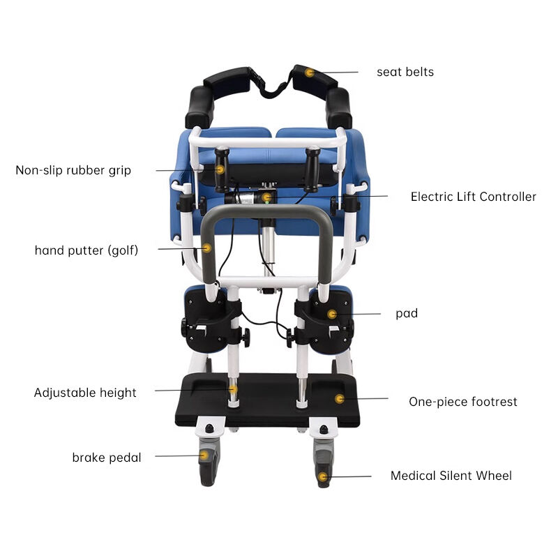 power lift up seat wheelchair electric SHIFT Easy transfer of bedridden patients double lock backrest buckle for disab - BZ-L17 details