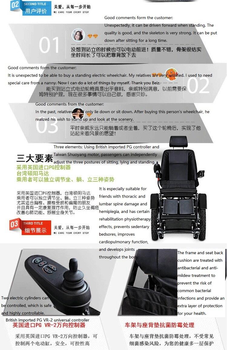 Rehabilitation Therapy Supplies Manual Standing Wheelchair China Disabled Wheel Chair details