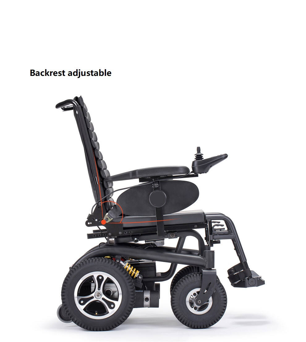 electromagnetic brake excellent obstacle crossing wheelchair electric power wheelchair for disabled handicap wheelchair- SWC01 manufacture