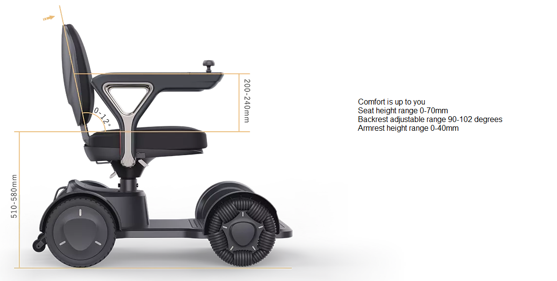 handicapped product cheap price light folding electric motor wheel chair power wheelchair portable folding electric- Beiz-03 supplier