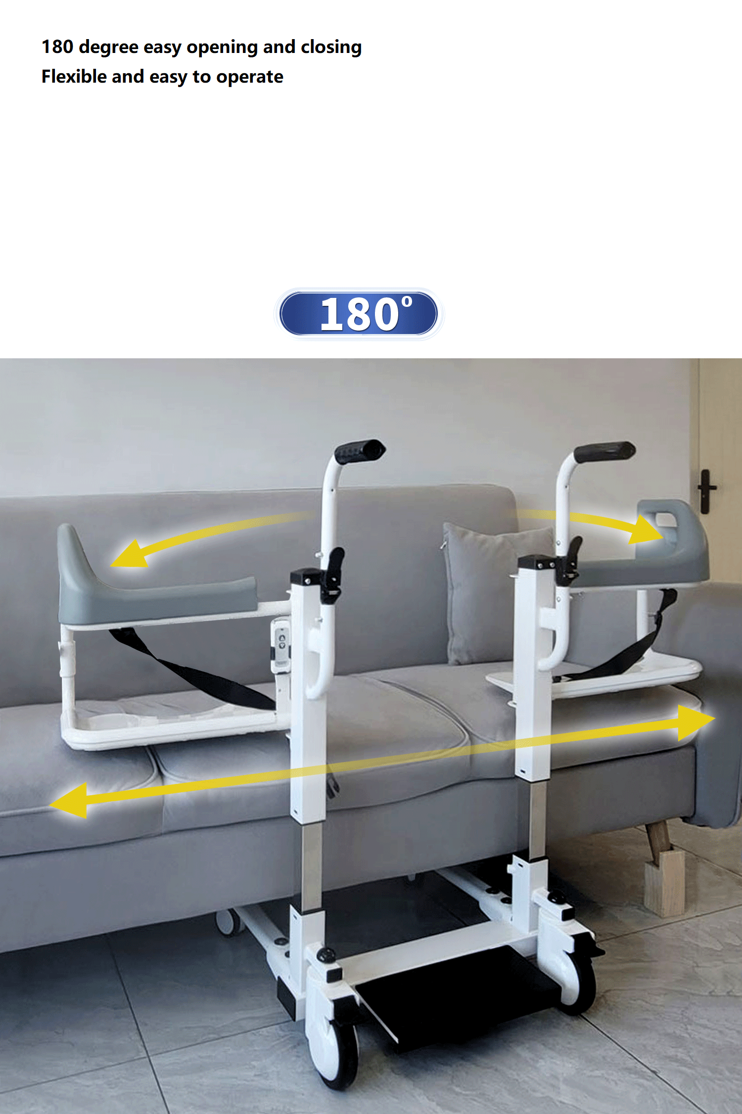 steel lift chair disabled people power lift Patient Transfer Chair Electric control lift saving manpower for nursing-BZ-L12 manufacture