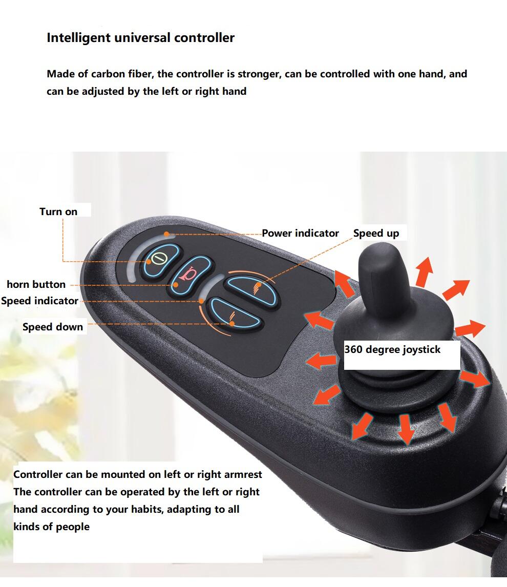 electromagnetic brake excellent obstacle crossing wheelchair electric power wheelchair for disabled handicap wheelchair- SWC01 details