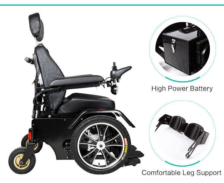 Aluminium Alloy Handicapped Electric Standing Wheelchair With Headrest Comfortable Car Seat Automatic Patient Lift Chair manufacture