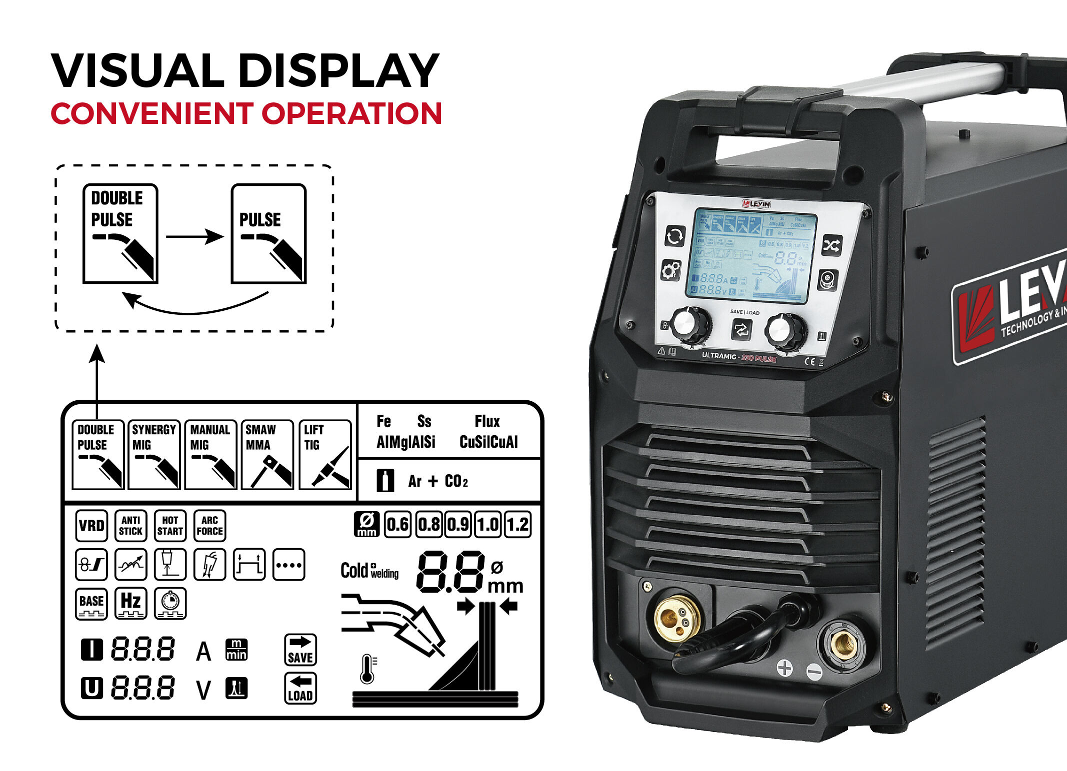 ULTRAMIG-230 Double Pulse MIG Aluminum Welding Machine supplier