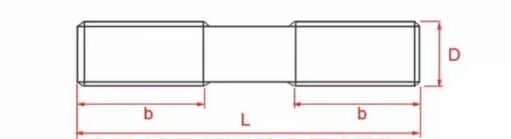 High Strength GB901 Double Head Stud Screw Blackening Screw with Double Head Bolt High Visibility for Better Performance details