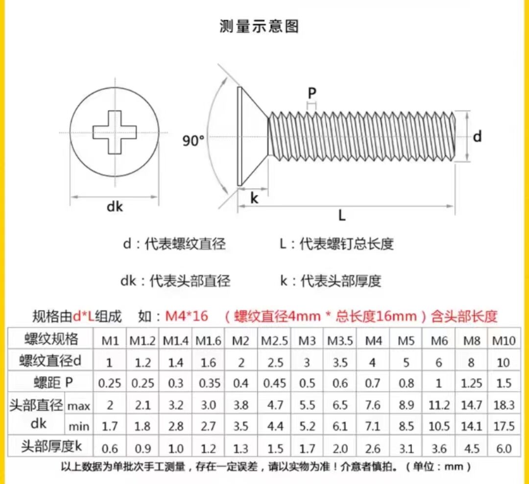 4.8 Grade Iron Galvanized Phillips Countersunk Head Screws Flat Head Bolts Machine Wire Electronic Small Screws manufacture