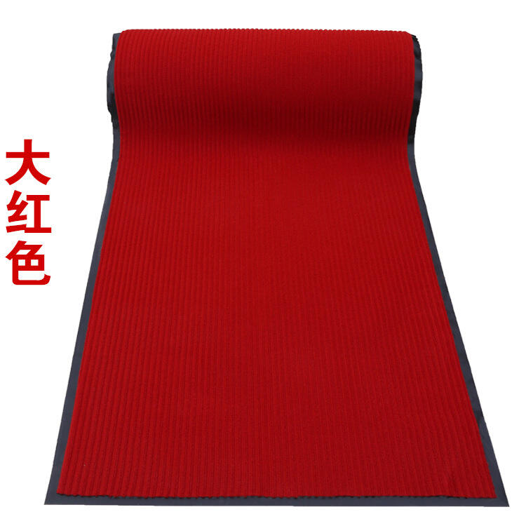 Customized Wholesale 100% Polyester PVC Double Stripe Floor Door Mat details