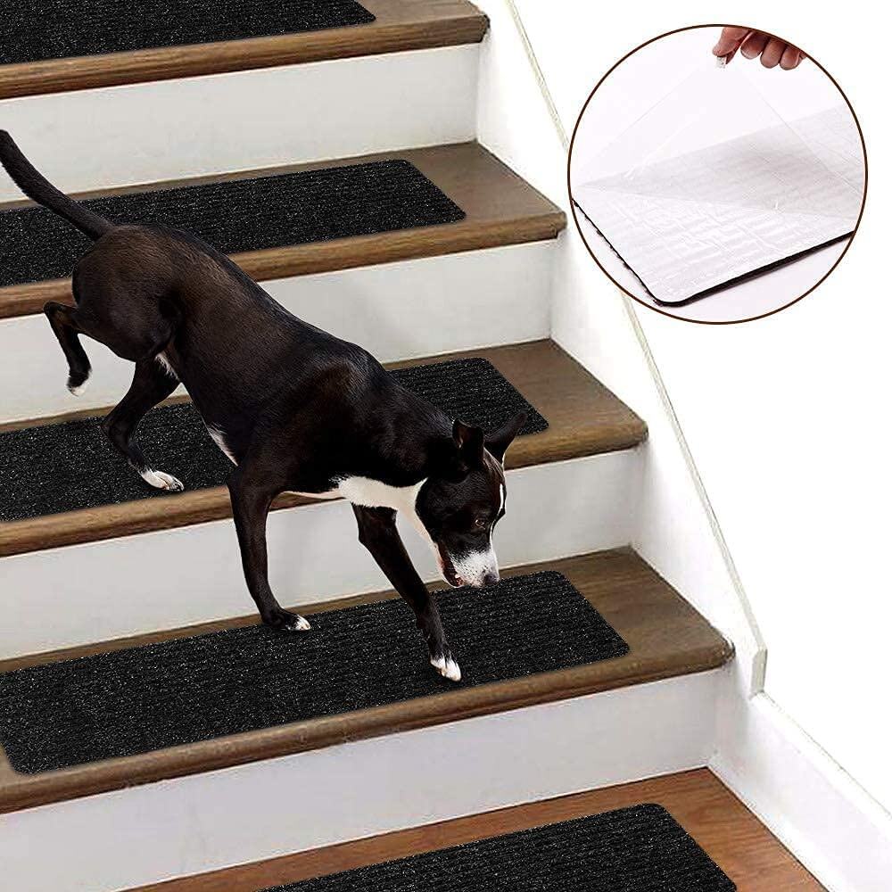 Eco-friendly Non Slip Polyester Self Adhesive Floor Antiskid Stairs Mat Step Mat details