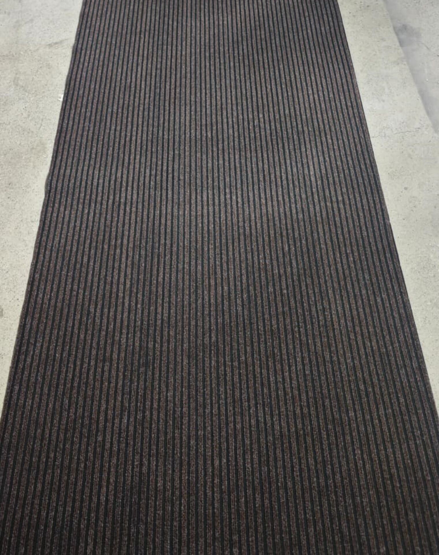 Dustproof Waterproof Carpet Absorbent Pvc backing Three Striped design Antislip Door Mat details