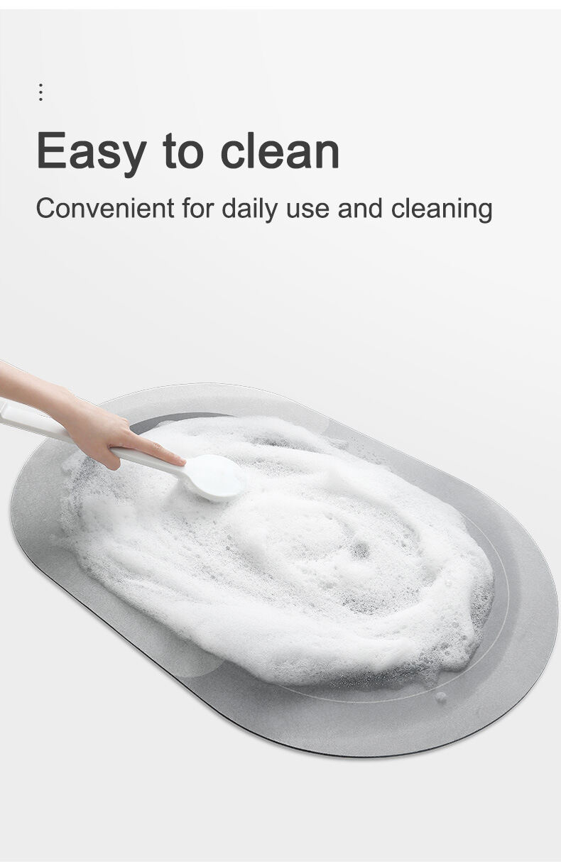 Hotsale Anti Slip diatomite mat fast-drying Super Absorbent Bathroom mat details