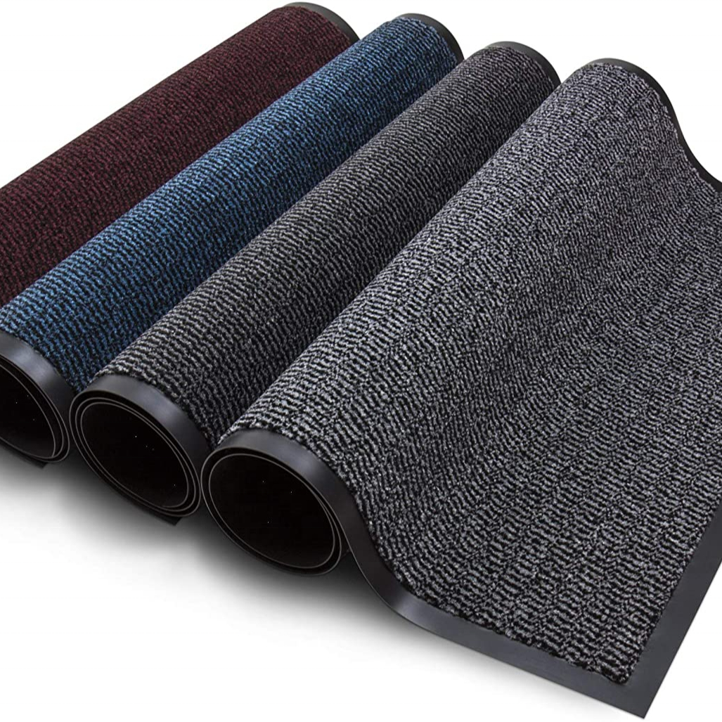 Polypropylene cut pile tufted foot mat PVC backing doormat Anti slip floor door mat supplier