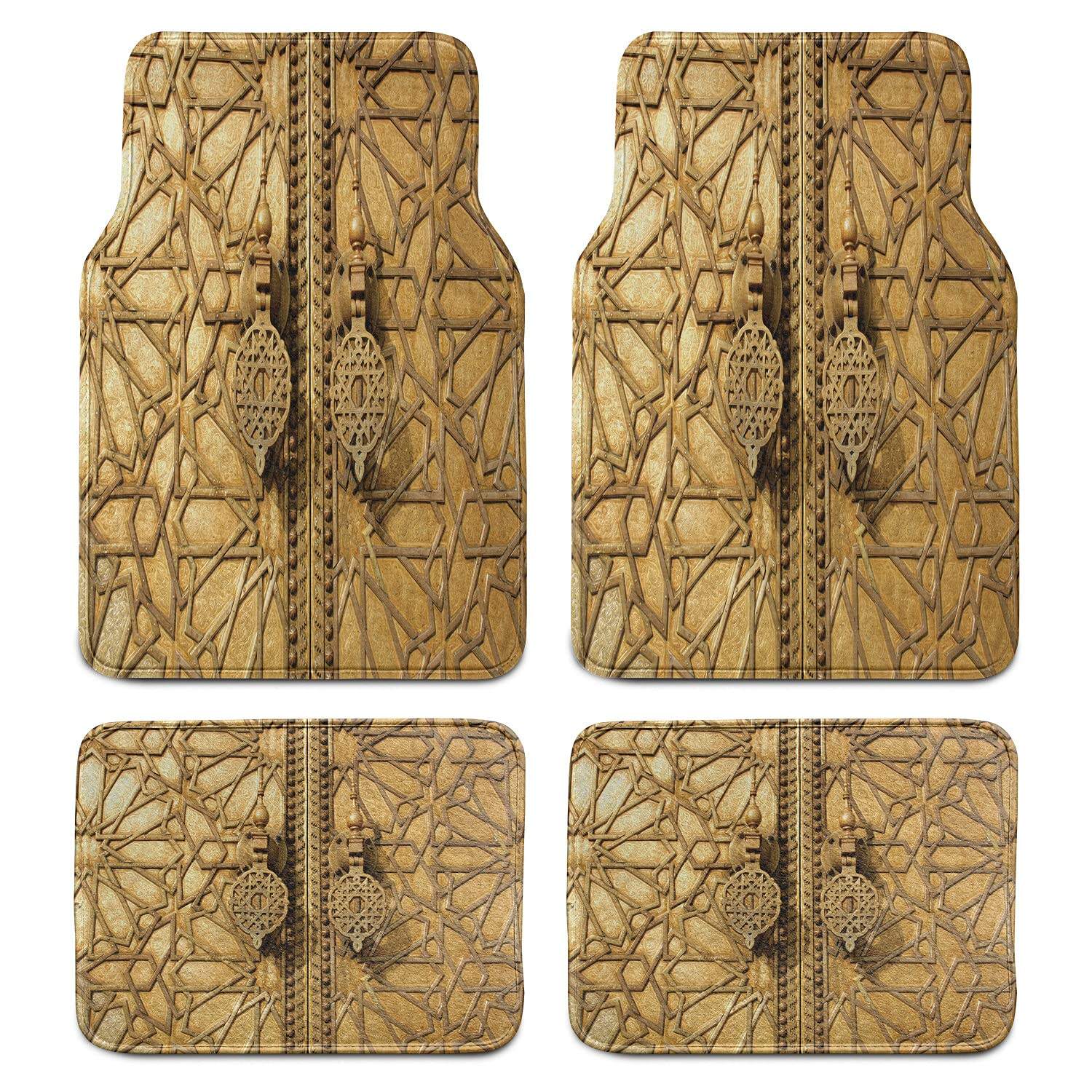 Morocco Front and Back Car Mats Waterproof Carpet Anti-Slip PVC Backing Car Mats supplier