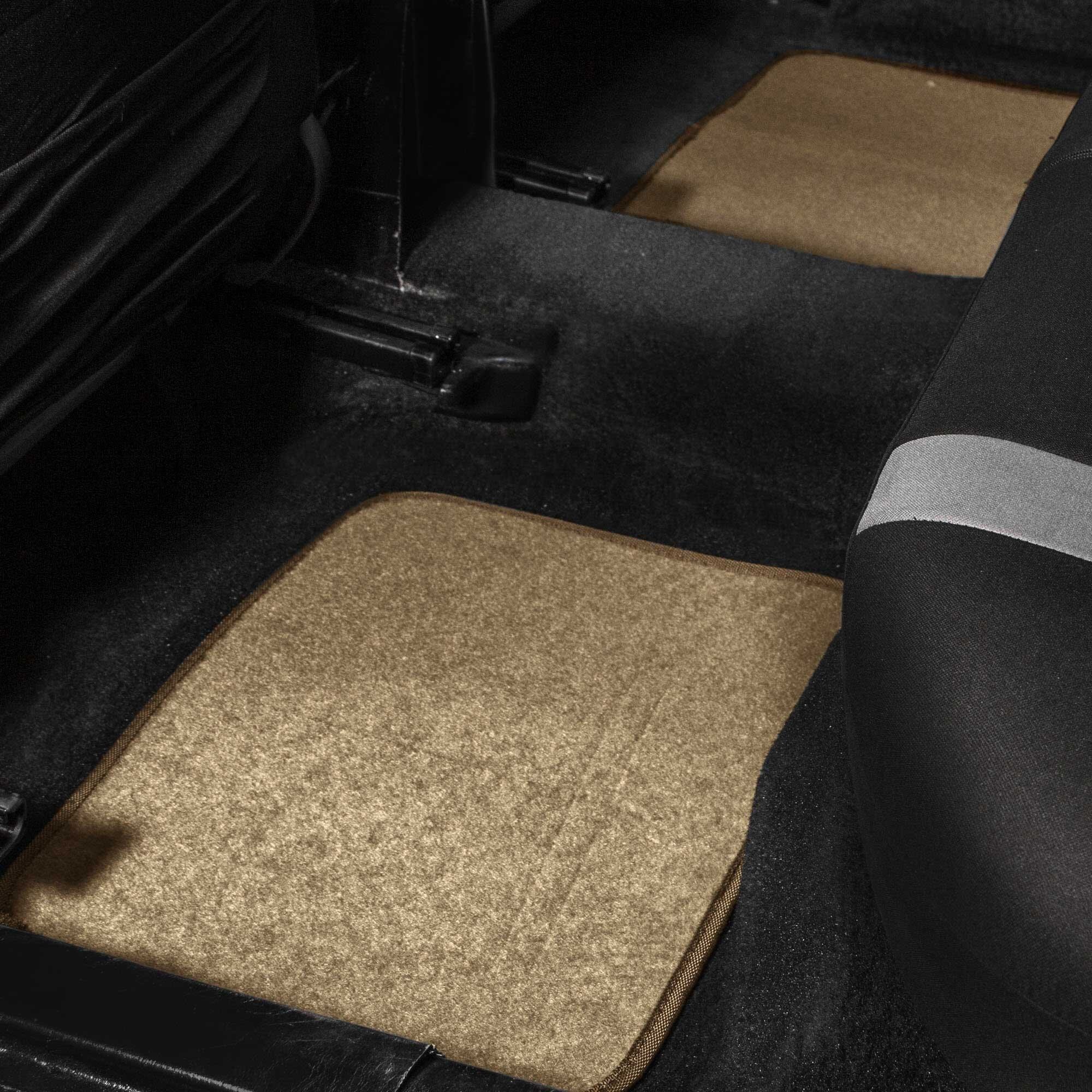 Factory Directly Anti Slip Universal Beige Color Carpet Flooring for Car Mats details