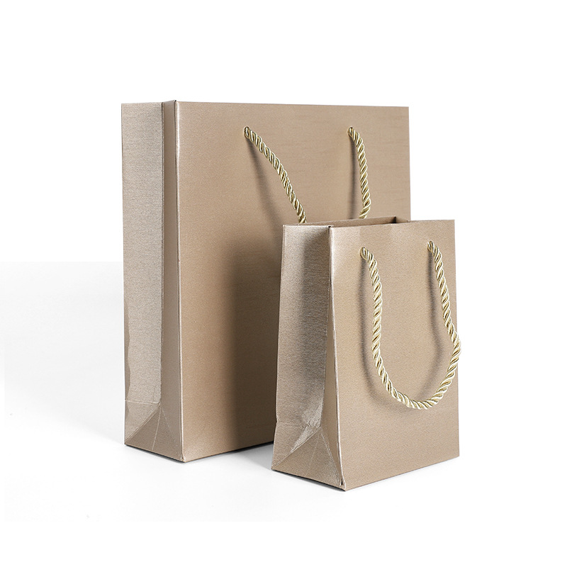 Custom Brushed Kraft Paper Gift Bag , Enhanced with Luxurious Brush Finish, Sustainable, and Perfect for Gifting GBG-01