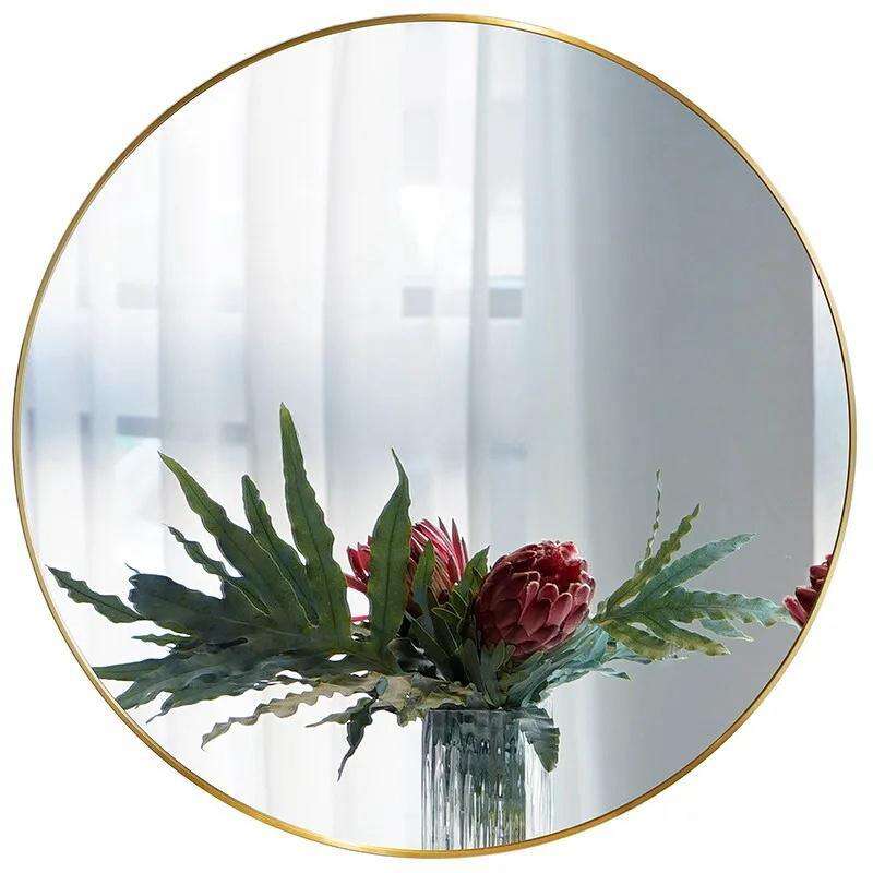 Round Aluminum Frame Full Length Bedroom Floor Dressing Body Mirror Supplier