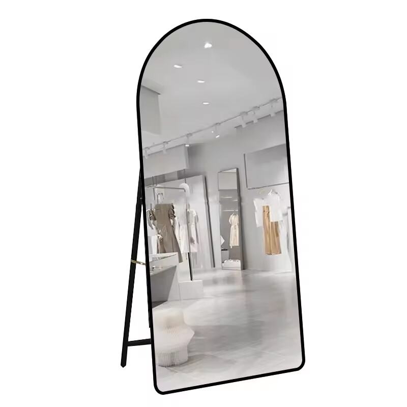 Durable Aluminium Alloy Frame Full Length Wall Mirror Arch Wall Metal Frame Mirror