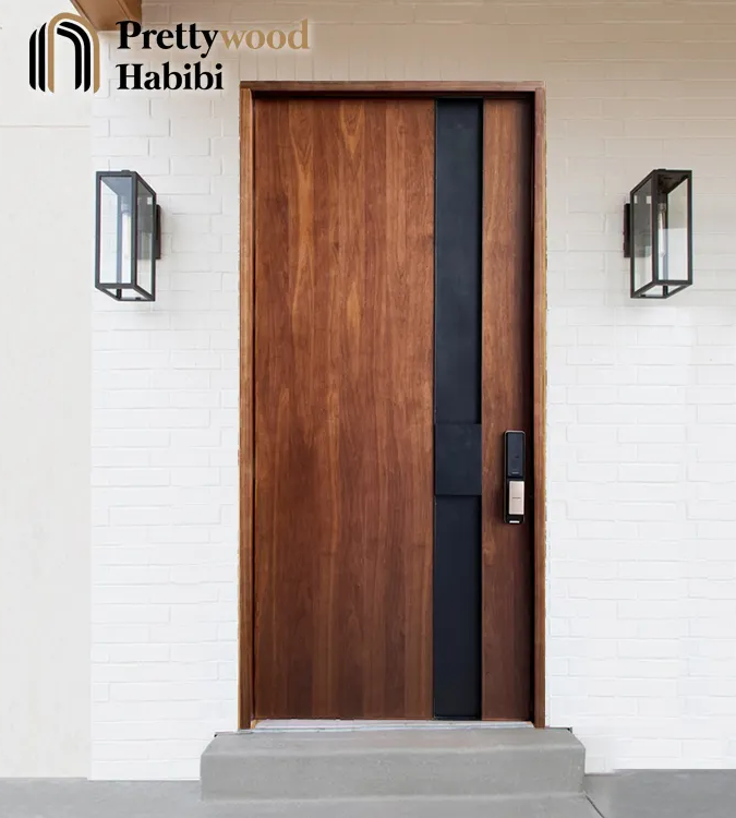 Elegant Simplicity: Prettydoors' Teak Wood Main Doors