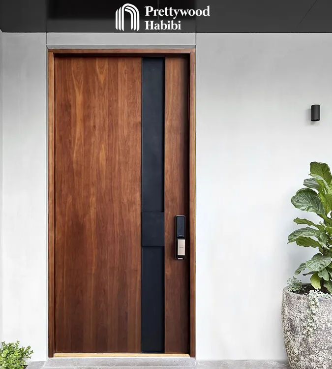 Elegant Simplicity: Prettydoors' Teak Wood Main Doors