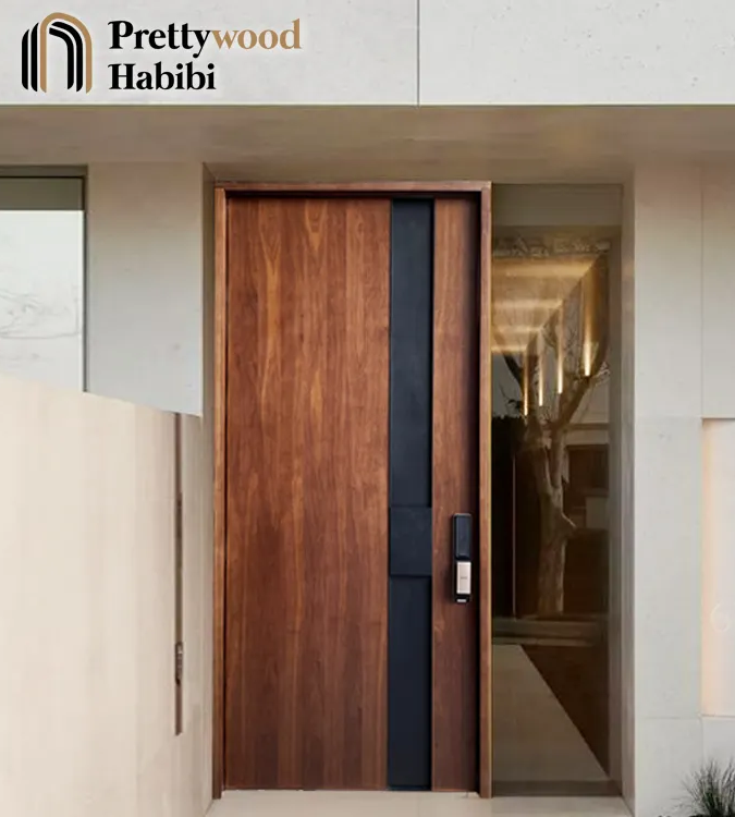 Elegant Simplicity: Prettydoors' Teak Wood Main Doors