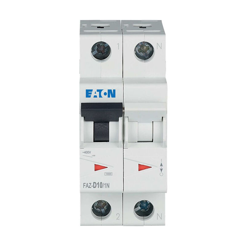 400V FAZ-D10/1N 10A 2 Poles Eaton Miniature Circuit Breaker