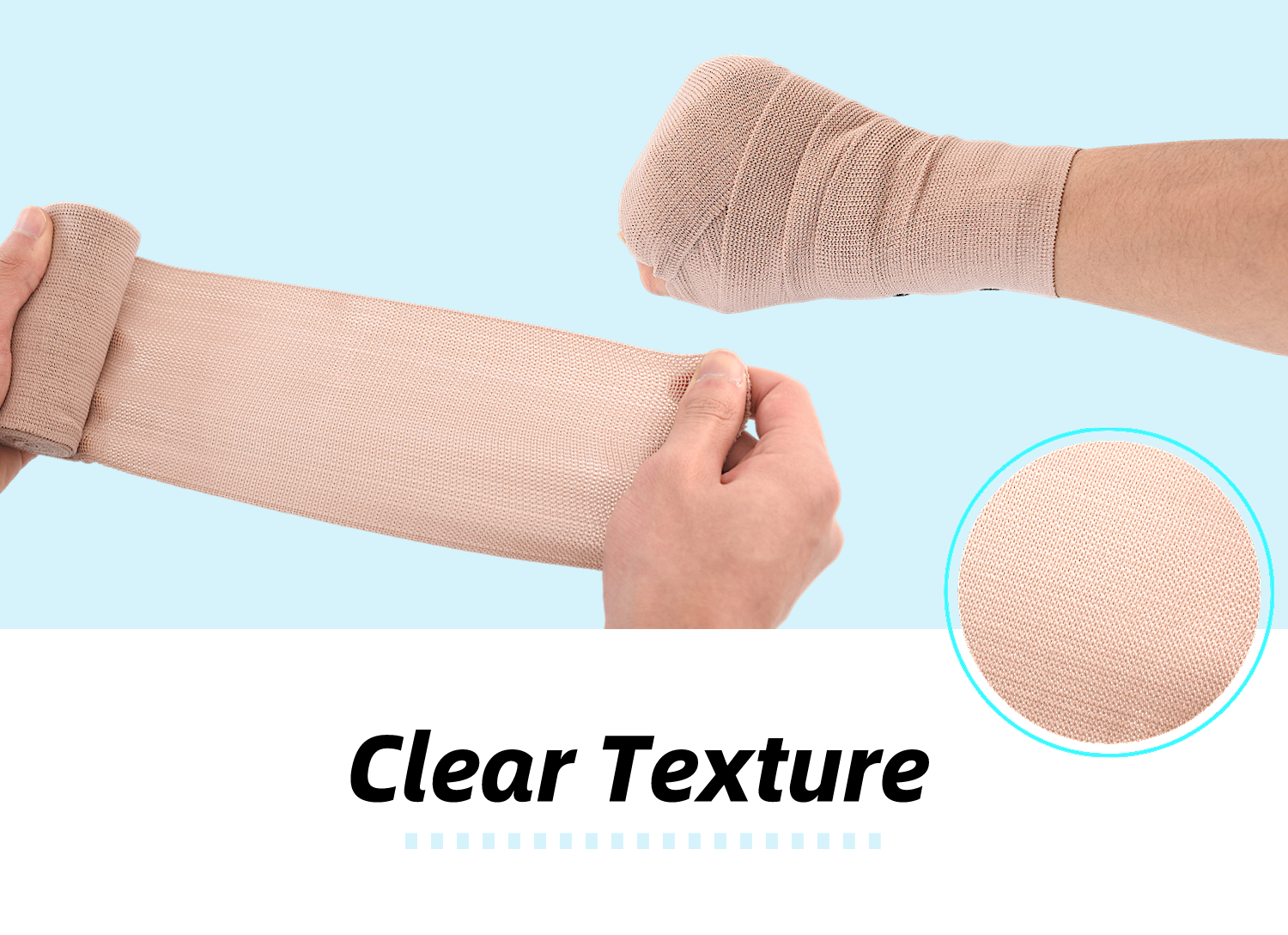 Anthrive OEM Factory Medical Compression Soft Skin Color Cotton High Elastic Bandage With Clips manufacture