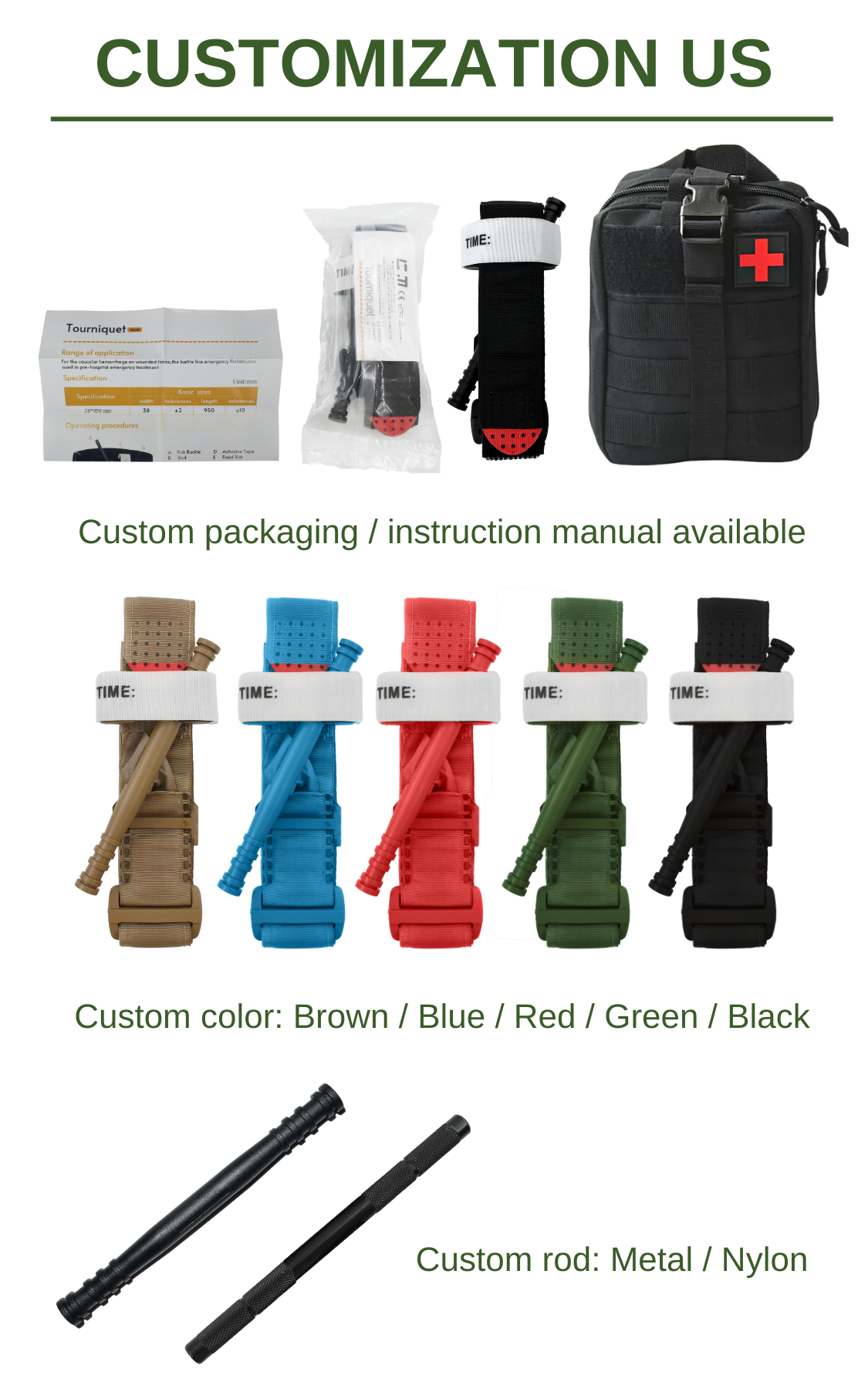Anthrive MOLLE Nylon Trauma Shears EMT Storage Bag Tactical Medical Combat Tourniquet Pouch Holder details