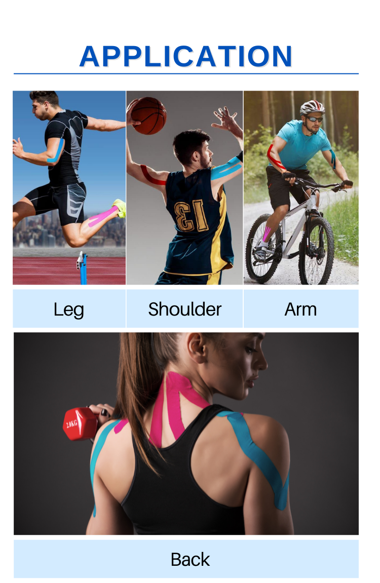 Anthrive Multicolor 5cmx5m Perforated Sports Safety KT Tape Waterproof Punched Kinesiology Tape With Holes manufacture