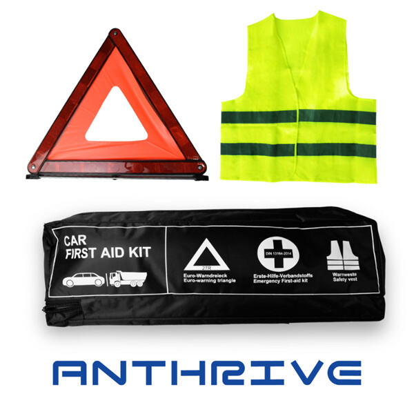 Hawakan at umalis na mga auto first aid kit