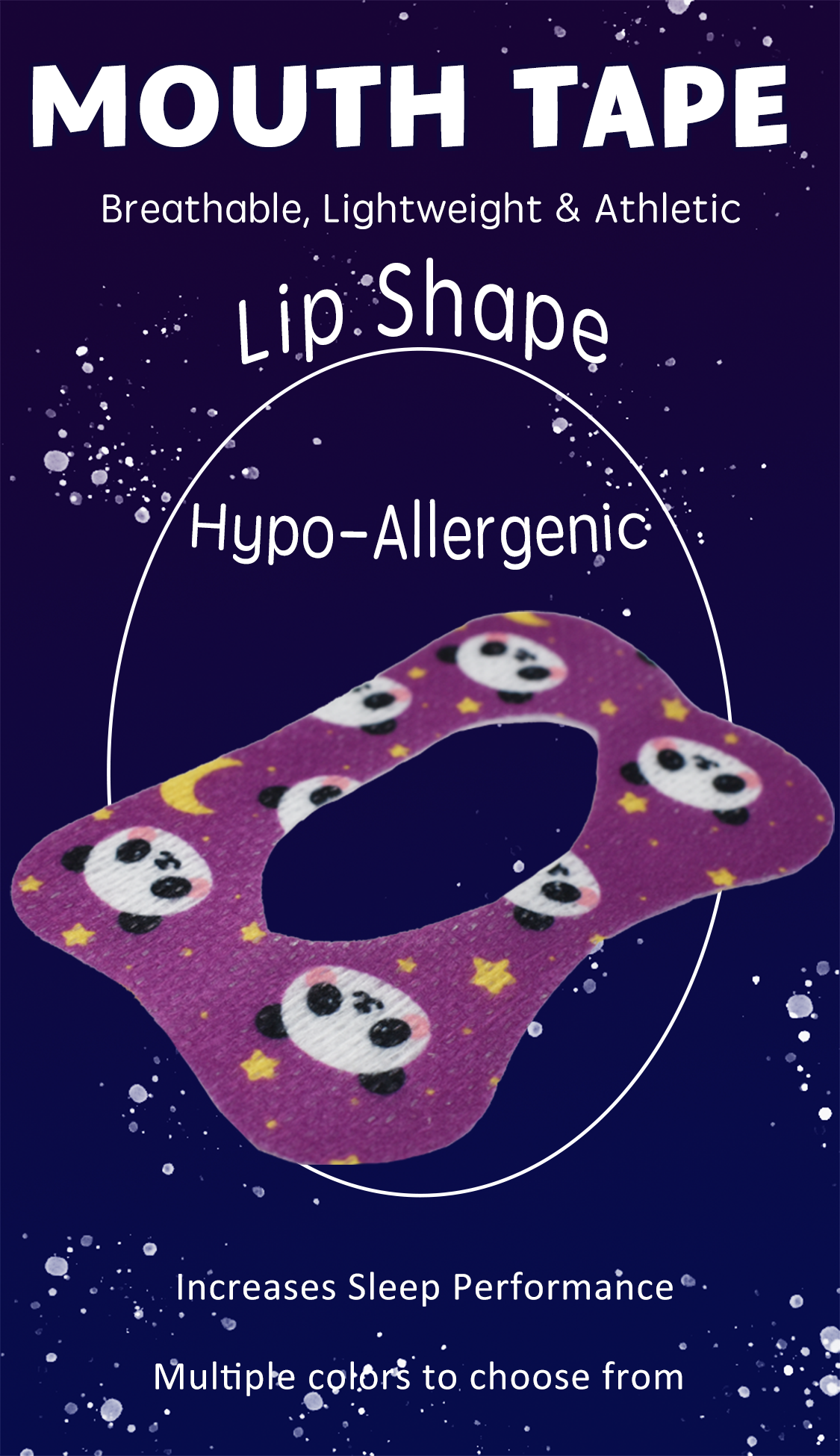 Anthrive 2023 New Design Anti Snoring Lip Shape Better Sleeping Kids Children Sleep Strips Mouth Tape For Sleeping factory