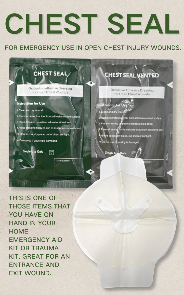 Anthrive Hot Sales 3 Holes Medical Occlusive Trauma Dressing First Aid Chest Seal Vented For Emergency Wound manufacture