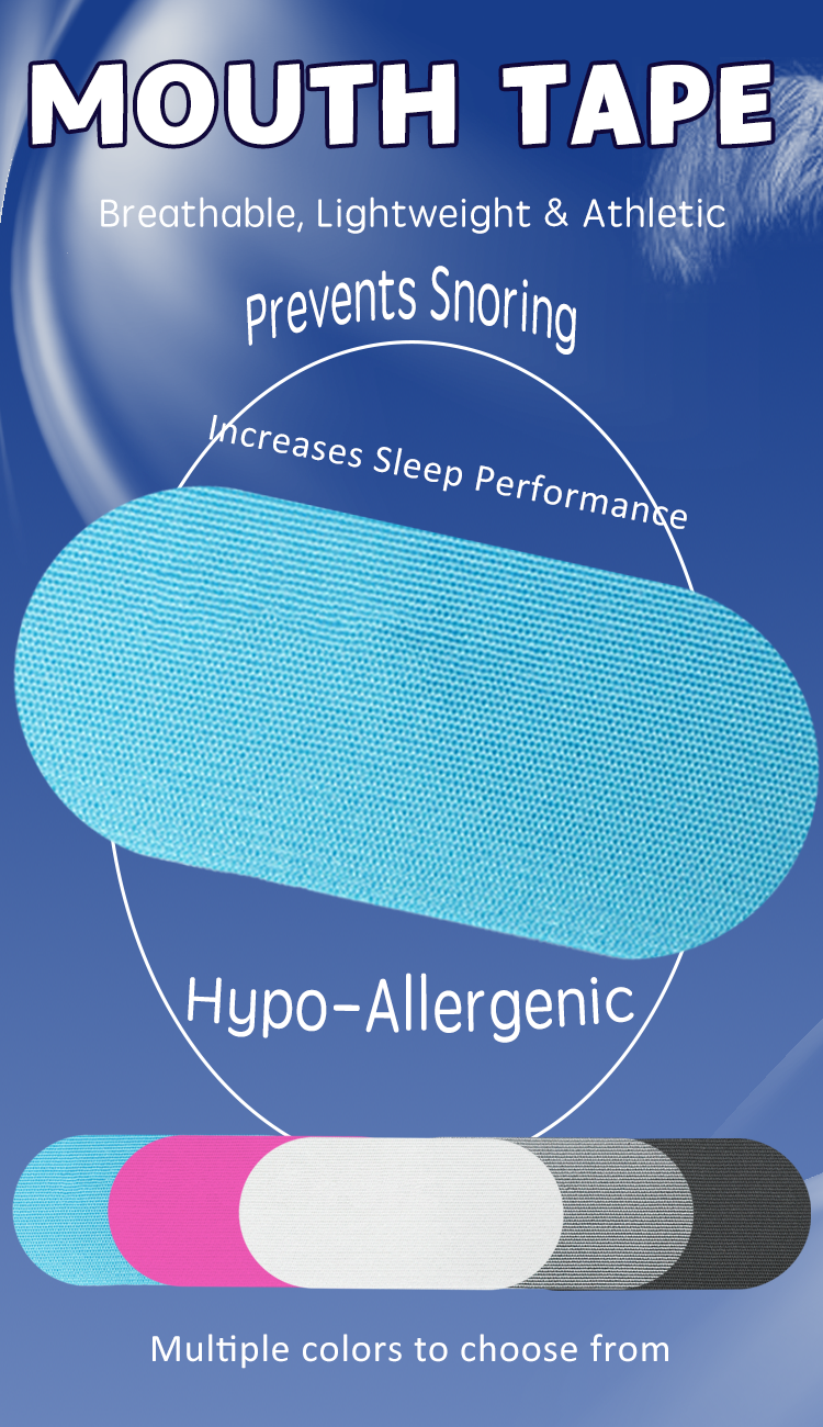Anthrive Custom Package Private Label Natural Bamboo Silk Sleeping Better Patch Anti Snoring Sleep Tape Mouth Tape for Sleeping supplier