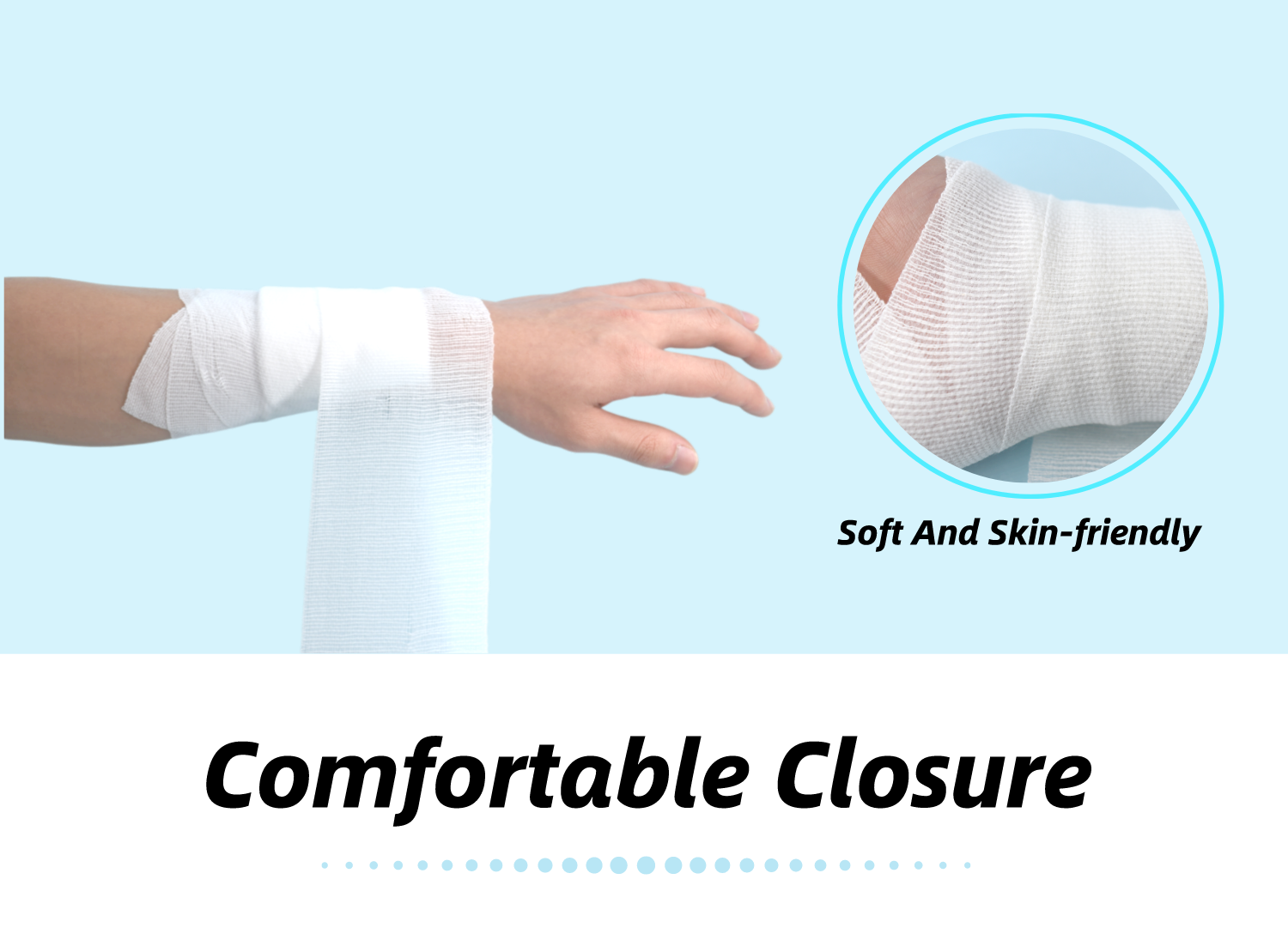 Anthrive Professional Manufacturer OEM Size Medical Elastic First Aid Sterile Conforming Pbt Gauze Bandage details