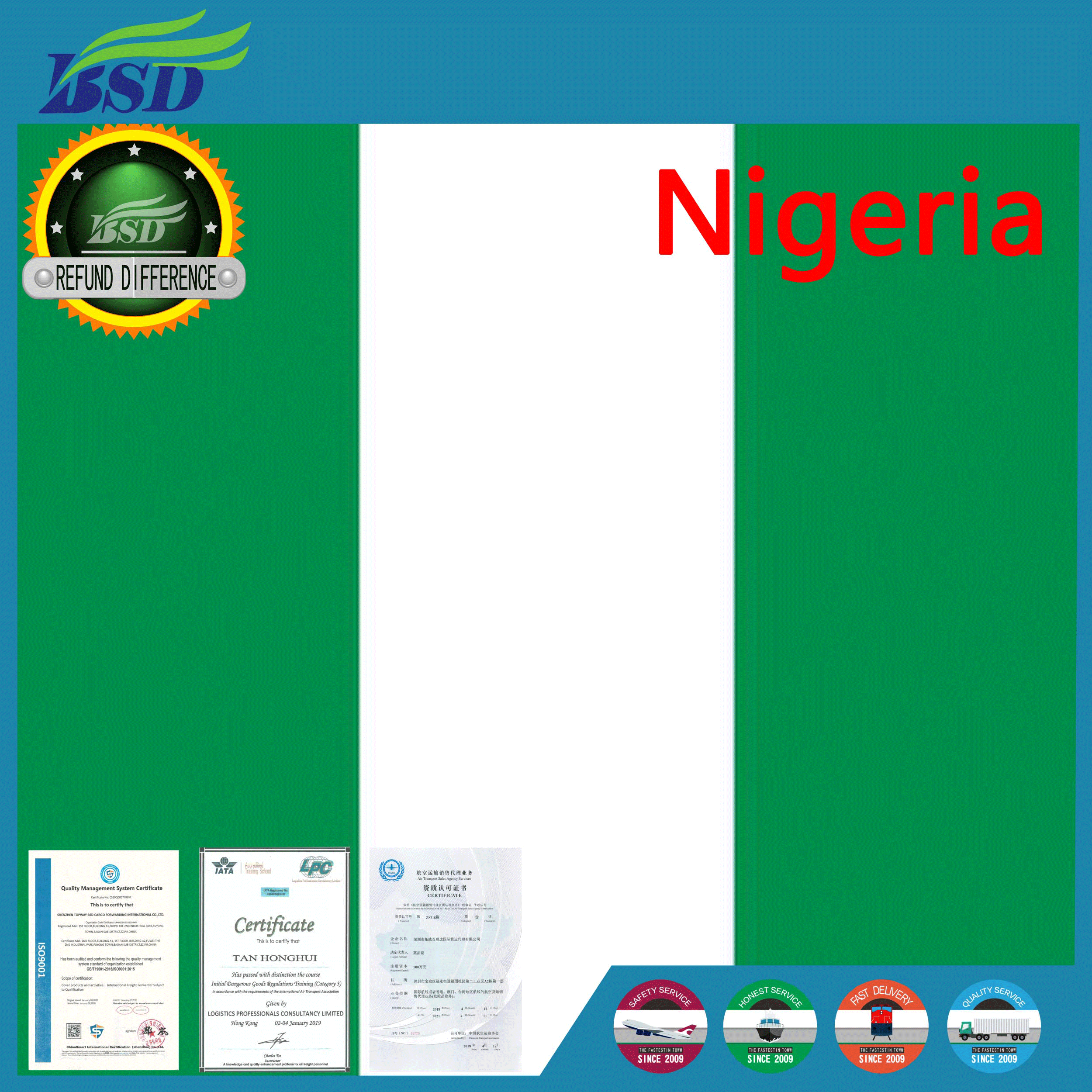 DDP shipping to Nigeria