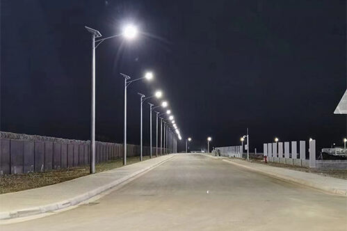 356pcs 8m 100w Solar Street Light in Ethiopia