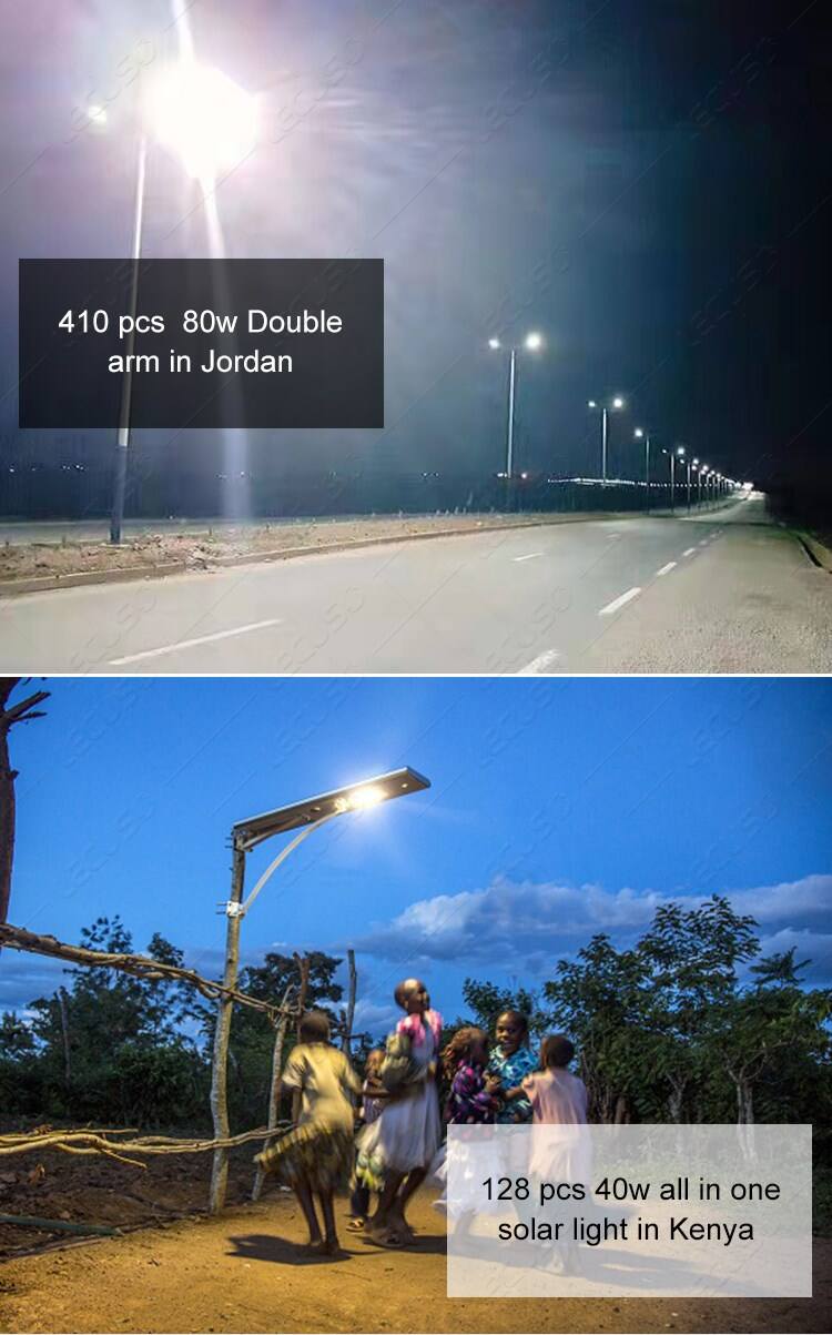 FX series 40w 60w 80w 100w 120w ip66 solar outdoor light efficiency led solar street light manufacture