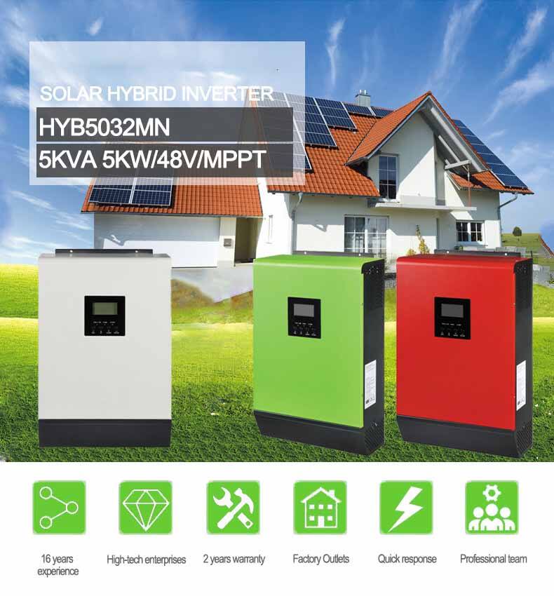 MPPT 3 kW 5 kW 5.5 kW 8 kW 10 kW Alles in einer Solar-Hybrid-Wechselrichterfabrik