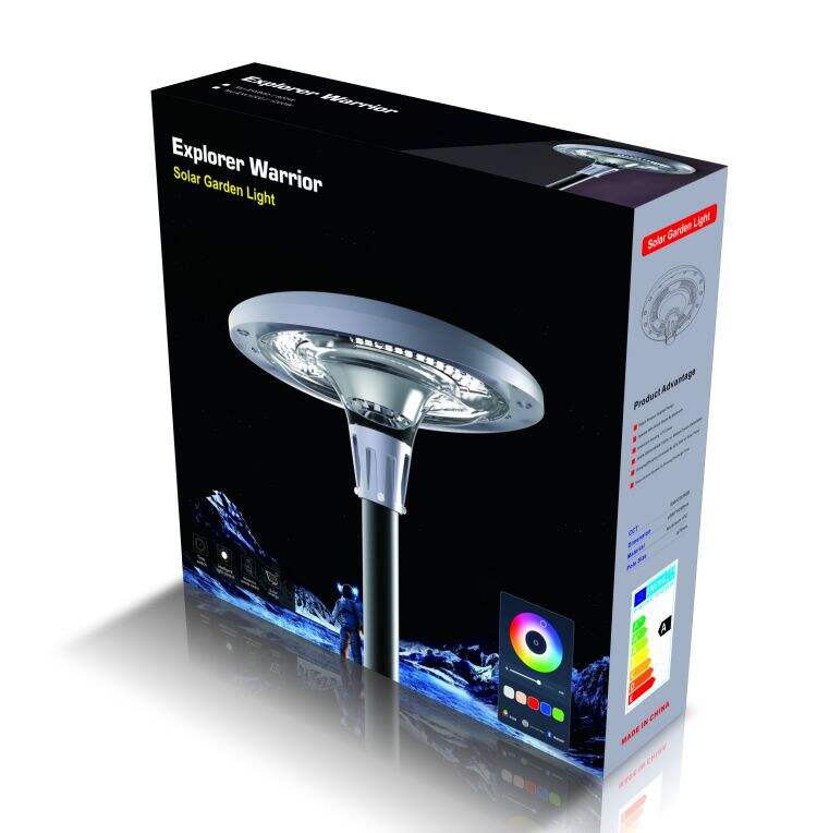 Outdoor waterproof UFO rgb led solar powered garden light details