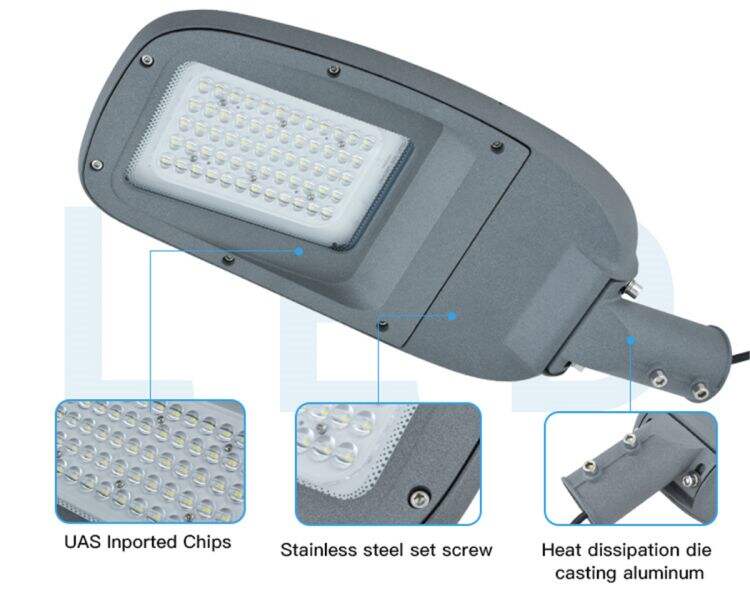 Usine de lampadaire LED de conception européenne de haute qualité 50w 100w 200w 250w