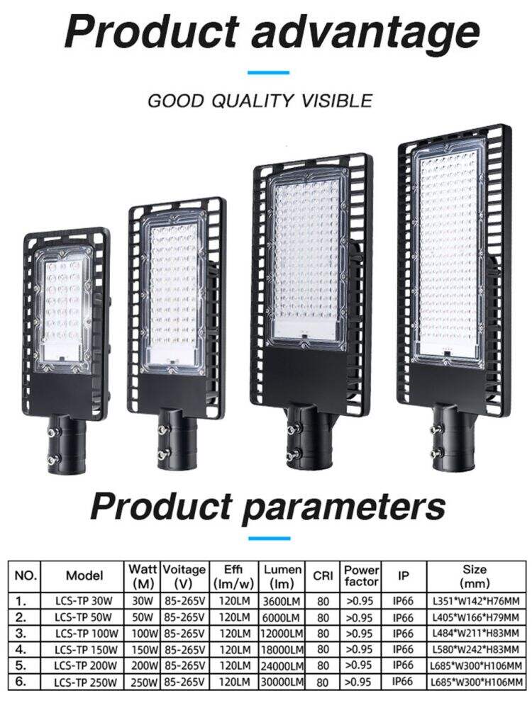 نموذج جديد 50W 60W 100W 120W 150W SMD LED تصنيع ضوء الشارع