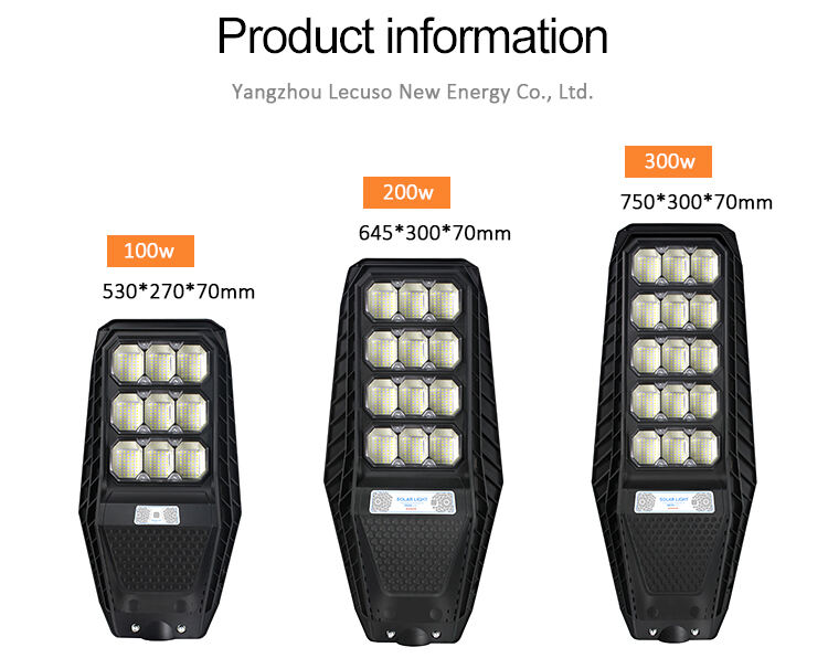 저렴한 100w 200w 300w 태양 광 차도 조명 모션 센서 태양 광 공장
