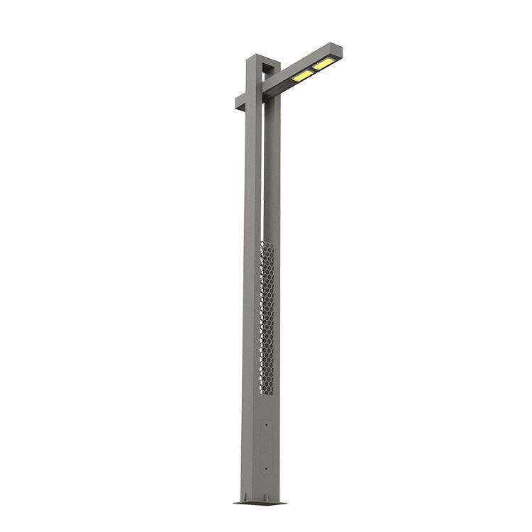 Modern 3m 4m 5m 6m 50w Aluminium led landscape pole light Garden light pole lamp post details