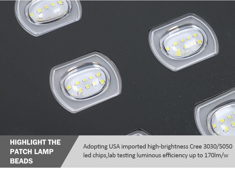 Série DY haute luminosité 30w 60w 80w 100w 120w intégré tout en un lampadaire solaire LED usine