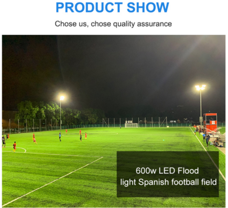 Extérieur étanche ip66 commercial 220 v 50 w 100 watts 400 w cob led projecteur stade lampe usine