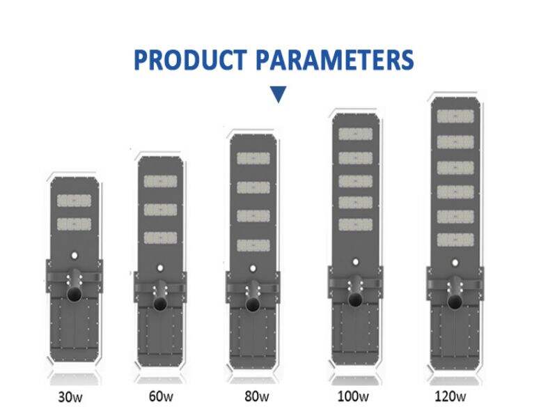 DYM series china manufacturer 30w 60w 80w 100w 120w All in one led solar street light with pole supplier