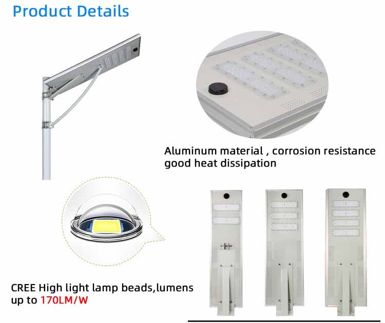 Economic 30W 60W 80W 100W 120W 150W Integrated All in one solar street light Manufacturer supplier