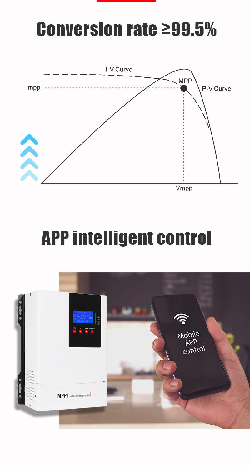 High power 30A 40A 50A 60A 80A 100A MPPT Solar Charge Controller manufacture