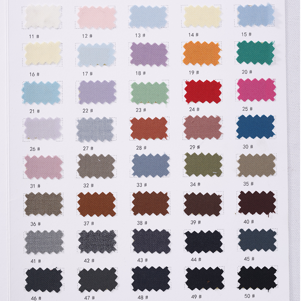 Breathable men suit twill style wool polyester fabric factory stock cheap wool fabric supplier