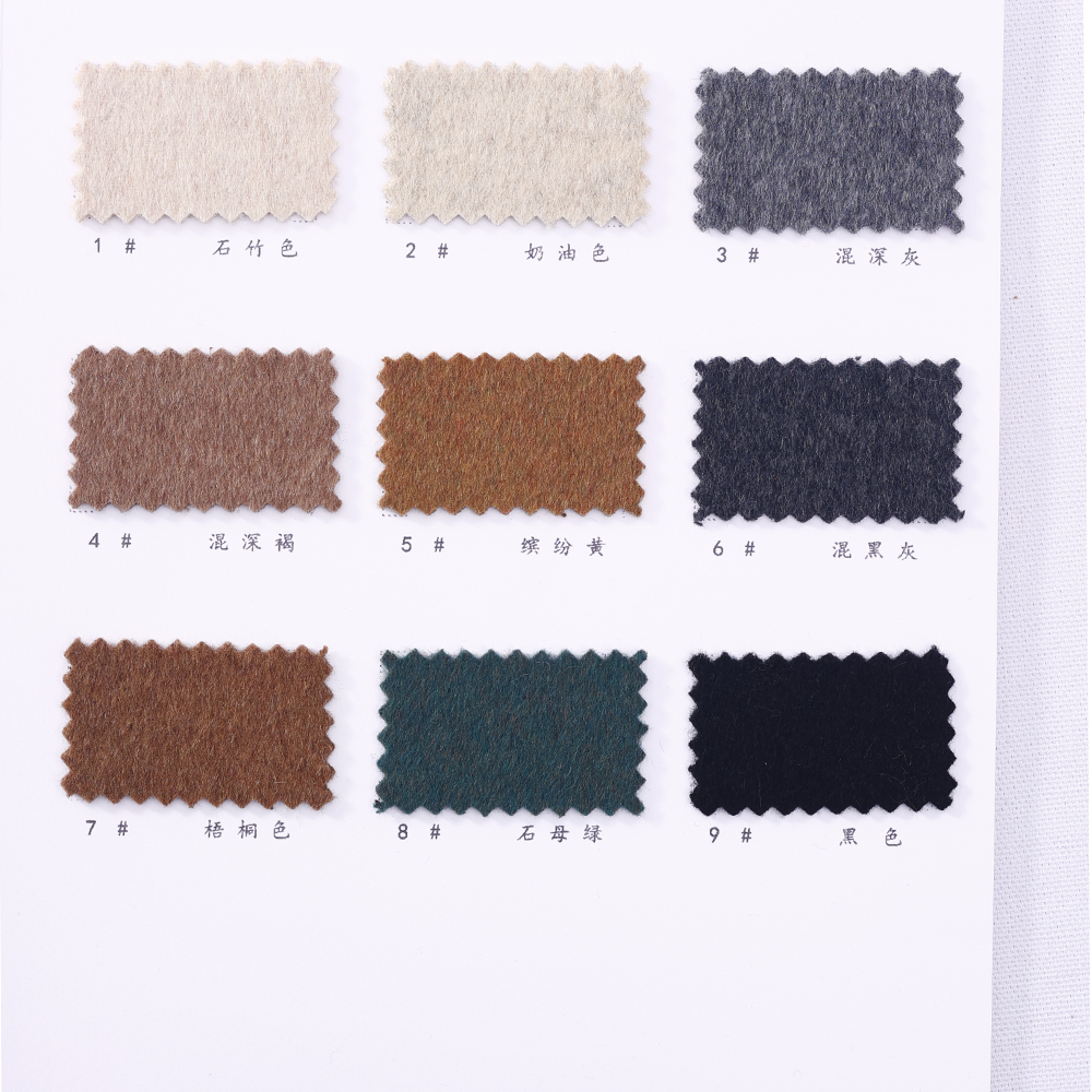 Factory Direct Sale Very Heavyweight Thick Wool Silk Cashmere Fabric for Autumn and winter coat manufacture