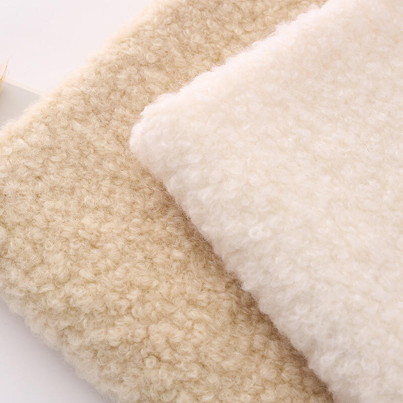Wholesale woven blend woolen fabric 65 wool and 35 polyester fabric for autumn and winter coat manufacture