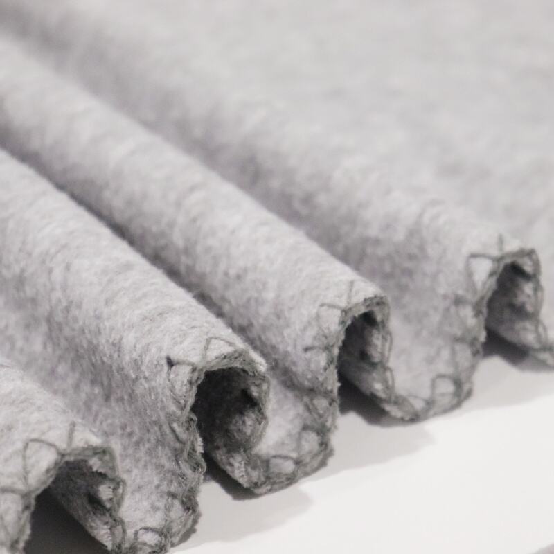 Heather Grey Yarn Dye Polar Fleece Blanket details